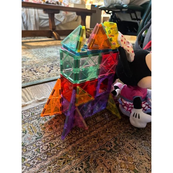 Kids Magnetic Tiles Building Blocks school Learning Kit Educational Toys - Picture 8 of 9